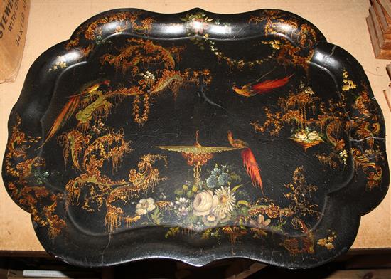 Victorian papier mache tray